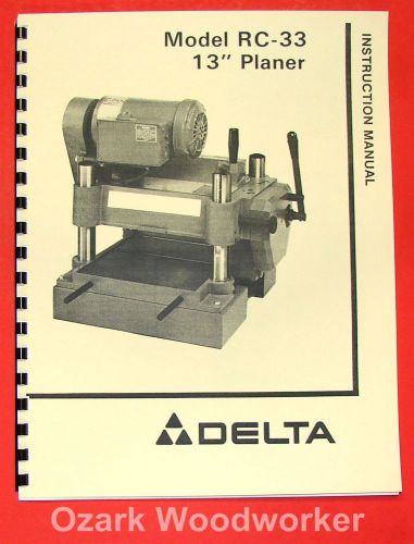 Delta-rockwell rc-33 13&#034; planer feedroll shift handle operator part manual 0253 for sale