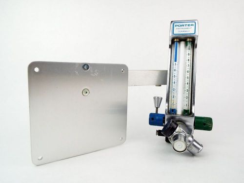 Porter MXR 1000 Wall Mount Dental Nitrous Oxide Conscious Sedation Flowmeter