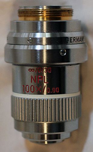 Leitz Wetzar NPL100x/0.90 inf/0/30 ICR-Wollaston100xPrism P Microscope Objective