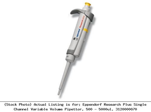 Eppendorf Research Plus Single Channel Variable Volume Pipettor, 500: 89125-308