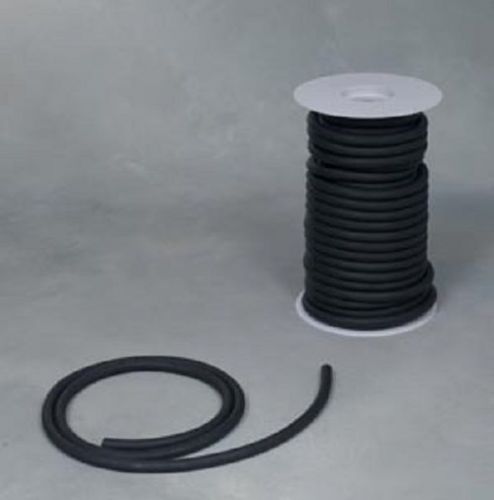 7 continuous feet 1/8&#034;i.d x 1/32w x 3/16&#034; o.d natural black latex rubber tubing for sale