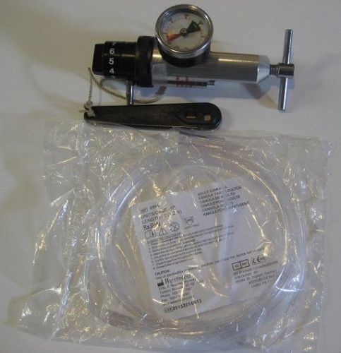 B&amp;f oxygen regulator with tank wrench and new unopened supply hose for sale