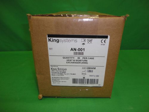 King Systems Heat &amp; Moisture Enchanger HME Filter [AN-001] Box of 50
