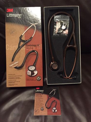 3m littmann cardiology iii 27&#034; stethoscope brown for sale
