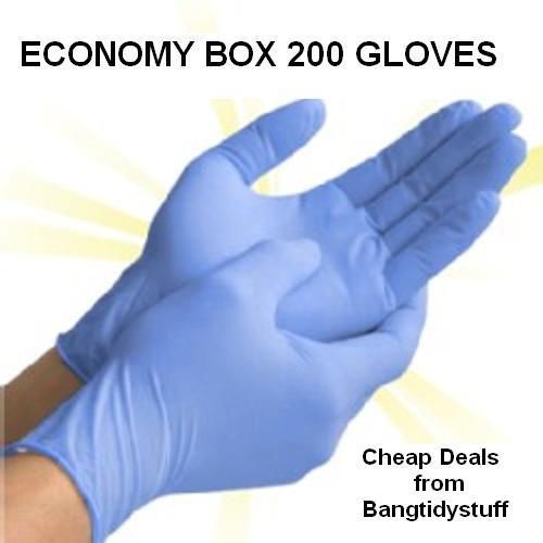 Nitrile blue latex free gloves- medical grade aql1.5 - bigger box 200, free post for sale