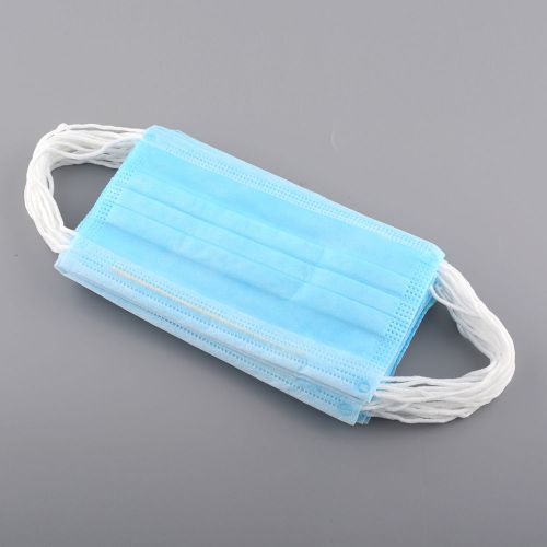 20Pcs Clean Disposable Dental Medical Surgical Face Mouth Cover Mask Light Blue
