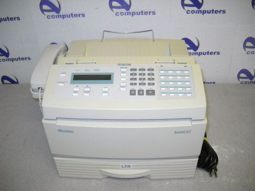 Muratec m4500 thermal plain paper fax machine copier w/ribbon for sale