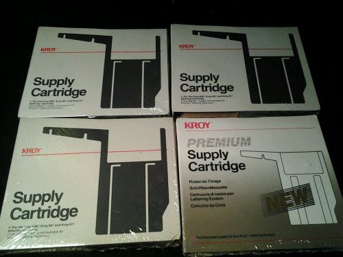 SEALED Kroy 200 400 Supply Cartridge lot of 4 1273804 Black Diazo 1273801