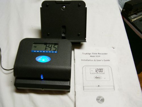 Lathem 800P Time Clock, Holder, Ac Adapter, Sold As Is, Powers Up, No Printing
