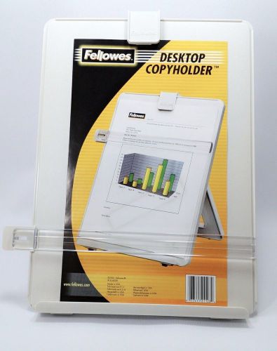 Fellowes White Desktop Copyholder with Line Guide