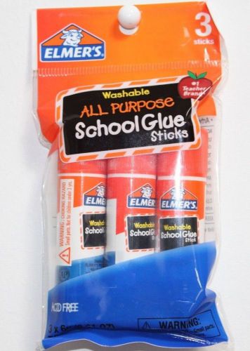 Elmer&#039;s School Glue Sticks, Washable. Each Stick is 0.21 Oz. ( PACK of 3