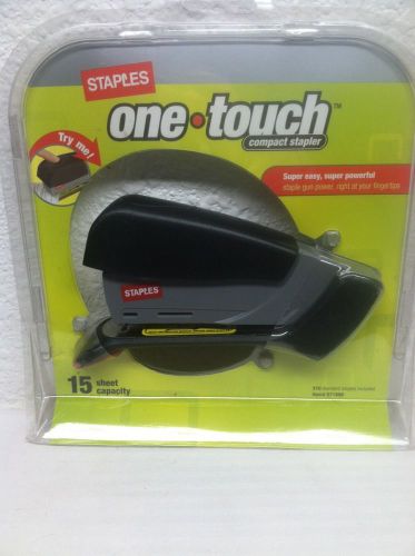 Staples One Touch Compact Stapler 15 Sheet Capacity 210 Staples Included NIP