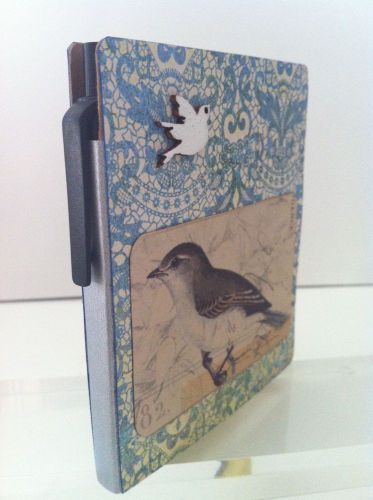 Bird &amp; lacy themed sticky note holder: one-of-a-kind design- brand new for sale