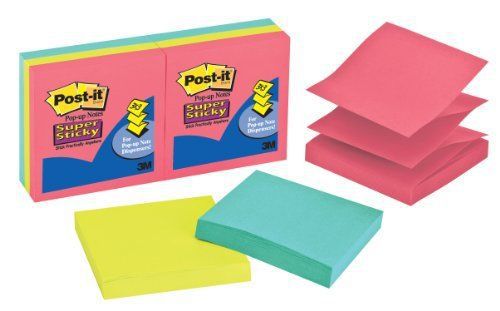 Post-it Super Sticky Jewel Pop Pop-up Refills - Self-adhesive, (r3306ssuc)