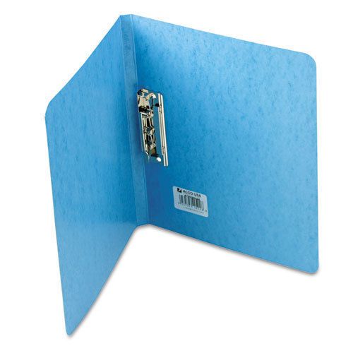 PRESSTEX Grip Punchless Binder With Spring-Action Clamp, 5/8&#034; Cap, Light Blue