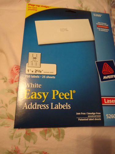 Avery 5260 White Easy Peel Address Labels-Office Supplies Free Shipping