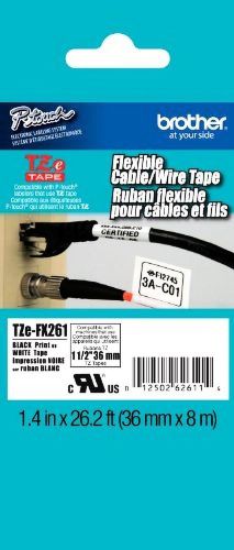 Brother Int L (Supplies) TZe-FX261 Flexible Label Tape. TZEFX261 1.5IN
