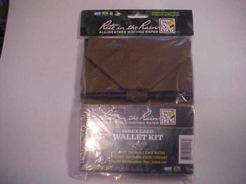 Rite in the rain tactical index card wallet kit 991t with pen for sale