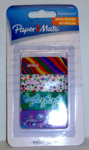 Paper Mate Expressions Smudge Ressistant Large Eraser, 4-Pack