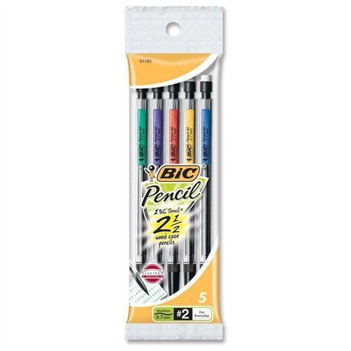 Bic mechanical pencil - #2 pencil grade - 0.7 mm lead size - 5 / pack (mpp51) for sale