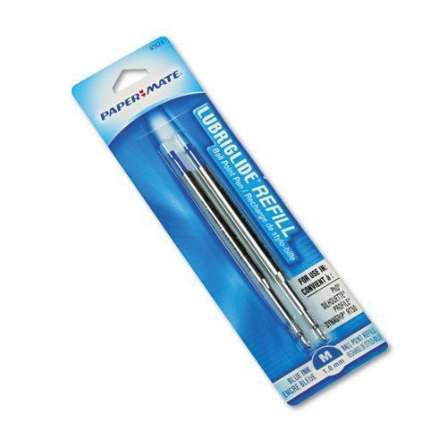 Papermate 4912431pp Paper Mate Ballpoint Pen Refill - Medium Point - Blue For