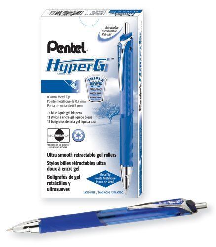 Pentel Hyperg Rollerball Pen - Medium Pen Point Type - 0.7 Mm Pen Point (kl257c)
