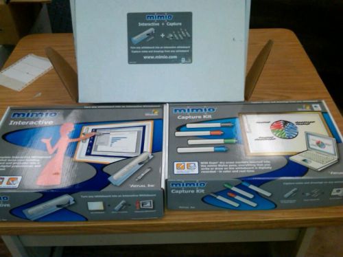 MIMIO Xi USB INTERACTIVE WHITEBOARD CAPTURE KIT VIRTUAL INK COMPLETE WORKING