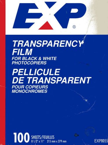 EXP Transparency Film for Black and White Photocopiers - EXP 00559