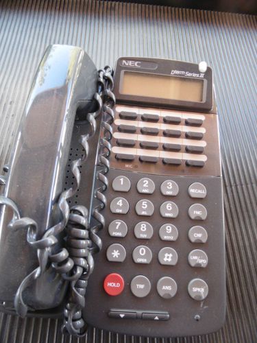 NEC Dterm Series III ETJ-16DC-1BK Used Office Phones w/Handsets -Lot of 10