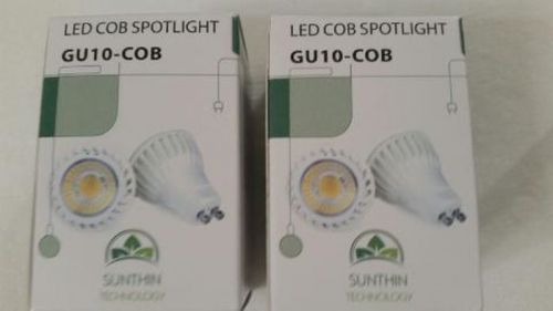 PACK of TWO!! Sunthin 5w GU10 Led Bulbs 50w Equivalent Warm White