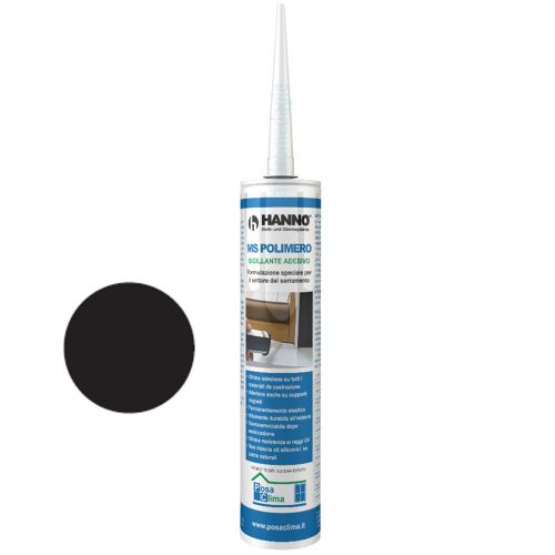 MS POLYMER HANNO 290ML BLACK Adhesive sealant neutral and paintable
