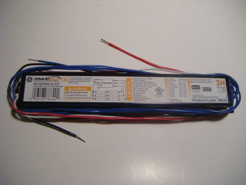 New ge ultramax t8 ge332max-h/-42t high efficiecy electronic ballast 3h 78620 for sale