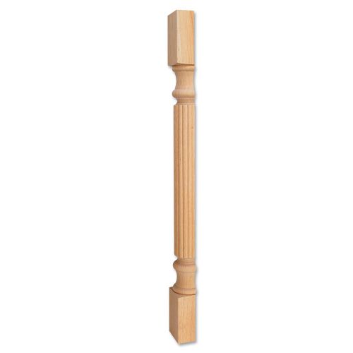One pair splitwood post w/reed pattern (island leg) 3-1/2&#034;x1-3/4&#034;x35-1/2&#034; #p2-s for sale