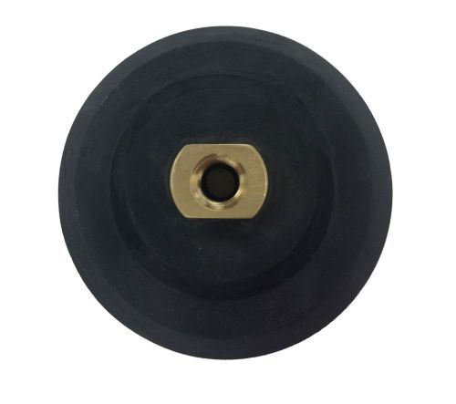 5&#034; PRO-Wet / DRY Polishing Pad Holder Rubber Velcro Angle Grinder Backer
