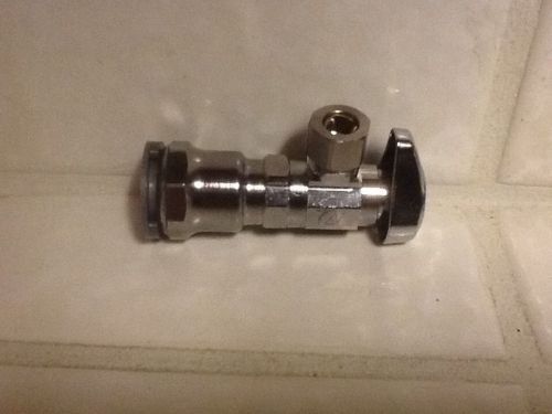 Brasscraft 1/4-Turn Angle Valve 1/2&#034; Push Con Inlet  G2PC19Xc1 3/8&#034; Comp Outlet