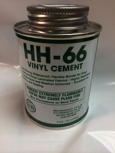 HH-66 Vinyl Cement Glue  8 oz Can Clear Color  Tarp Repair Vinyl Repair Truck