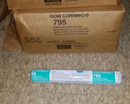 Dow corning 795 black silicone building sealant - sausage 8/12/15 (16pc case) for sale