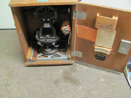 Vintage THS Model 7400 Surveyor&#039;s Transit Wood Case (2014327)