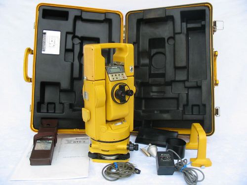 Topcon gts-2b 6&#034; semi total station for surveying &amp; construction 1 mo. warranty for sale