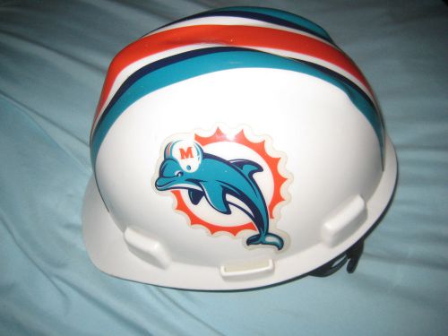 MSA Safety Works NFL Hard Hat, Miami Dolphins  FREE SHIPPING