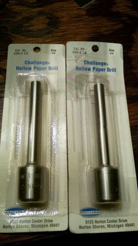2 Challenge hollow paper drill cd5-2 1/2 5/16&#034;