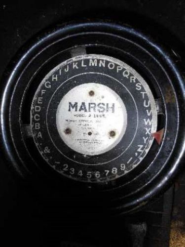 Vintage Marsh Stencil Machine Model A1568