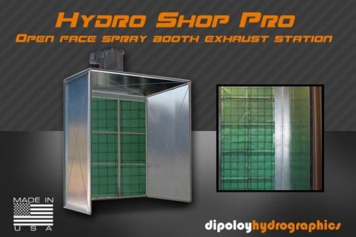 Hydrographics paint shop commercial paint spray exhaust booth - open industrial for sale