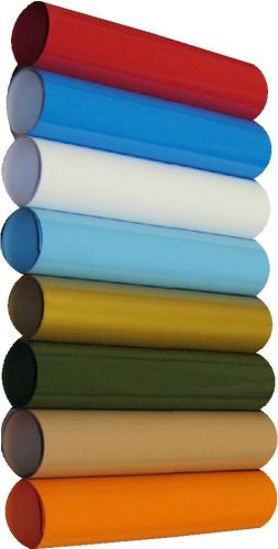 8 colors PU Easy PEEL  kit 20&#034; x 12&#034; each COLOR Heat press vinyl for fabrics