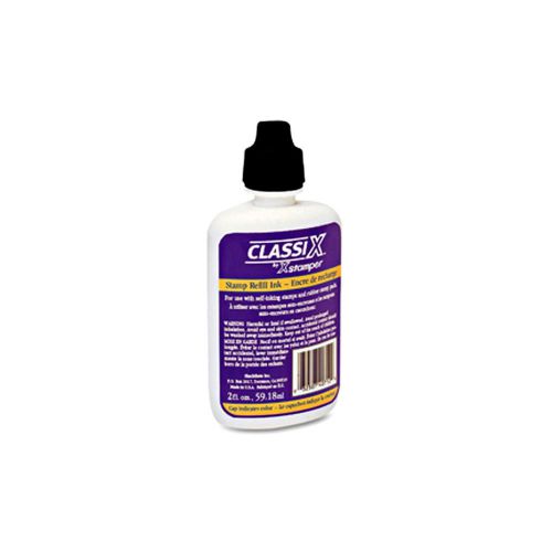 water based BLACK Re-fill Ink for Xstamper ClassiX Self-Inking Stamp refill 2oz