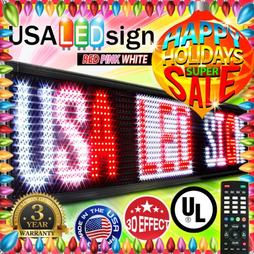 Led sign 3color 134&#034;x19&#034; rwp programmable scrolling outdoor message display open for sale