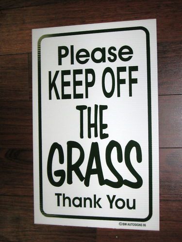 General Business Sign: Please Keep Off The Grass