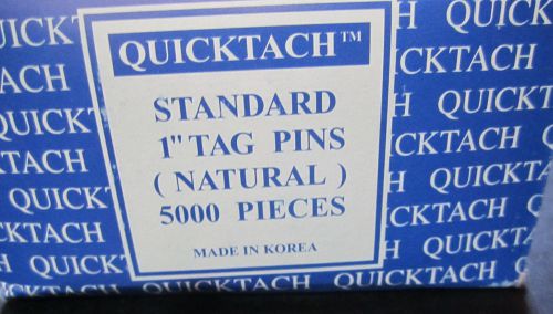 NEW Quicktach Tagger Standard Tag Pins Natural Attachments Approximately 5000 1&#034;