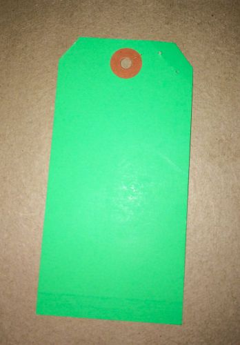 1000 #5 Green Hanging Tags UNSTRUNG