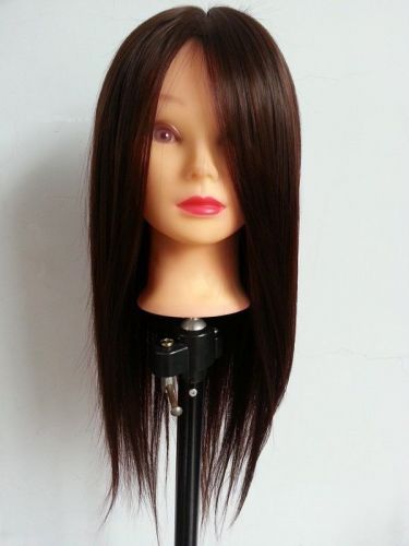 21&#034; female mannequin head,cheap cosmetology mannequin training head with hair